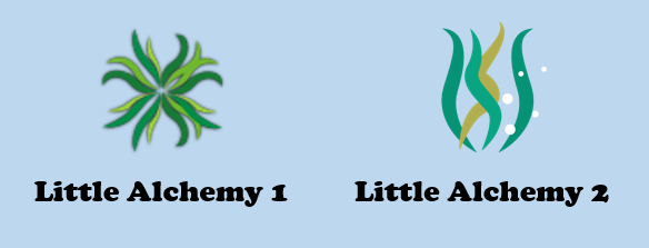 seaweed icons in little alchemy 1 and 2