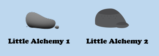 stone icons in little alchemy 1 and 2